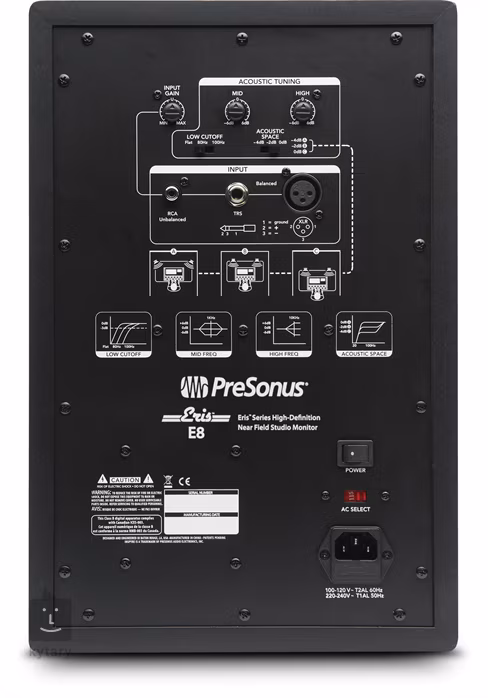 PreSonus Eris E8 - Moniteurs de studio actifs
