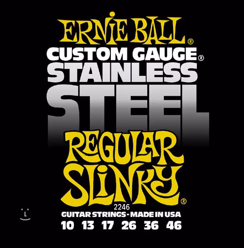 Ernie Ball 2246 Stainless Steel Regular Slinky - Cordes pour une guitare électrique