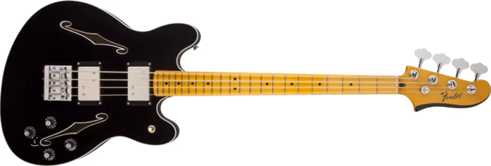 Fender Starcaster Bass MN BK - Basse semi acoustique