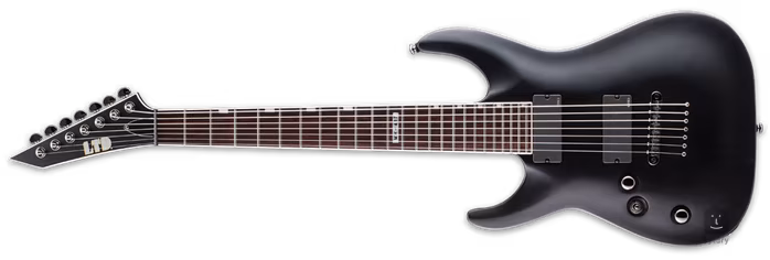 ESP LTD MH-417 LH BLKS - Guitare électrique gaucher a sept cordes