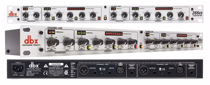 DBX 166 XS (opened) - Compresseur, limiteurs, gates
