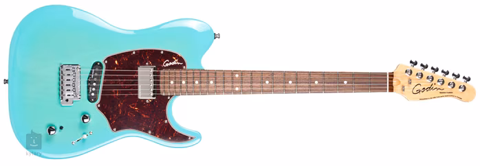 Godin Session Custom 59 Limited Coral Blue HG RN - Guitare électrique