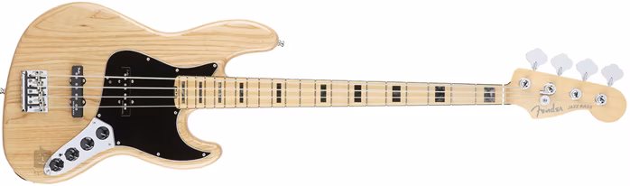 Fender American Elite Jazz Bass Ash MN NAT - Basse électrique