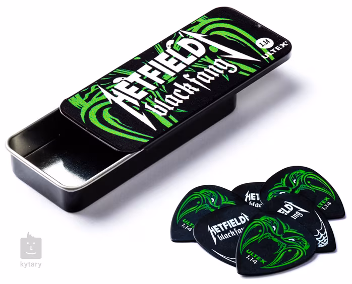 Dunlop Hetfield Black Fang 1.14 Pick Tin - Médiator Signature
