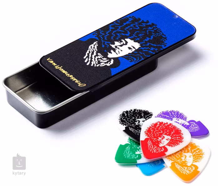 Dunlop Jimi Hendrix Pick Tin Van Hammersfeld Heavy - Médiator Signature