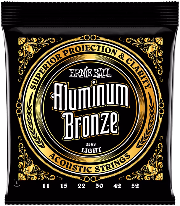 Ernie Ball 2568 Aluminium Bronze Light - Cordes en métal pour guitare acoustique
