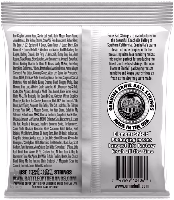 Ernie Ball 2406 Ernesto Palla Black & Silver - Cordes en nylon pour guitare classique