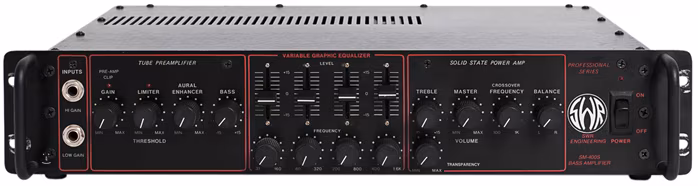 SWR SM 400S - Amplificateur hybride pour basse