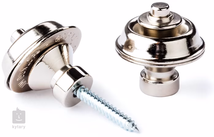 Dunlop Straplok Traditional Nickel - Cadenas pour sangles