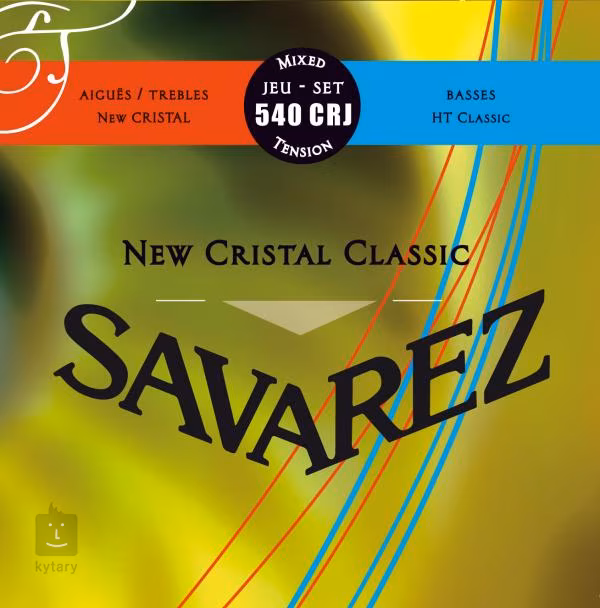 Savarez 540CRJ New Cristal Classic Mixed Tension - Cordes en nylon pour guitare classique
