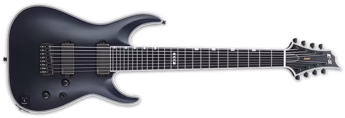 ESP E-II HRF NT-8 Baritone BLKS - Guitare électrique a huit cordes