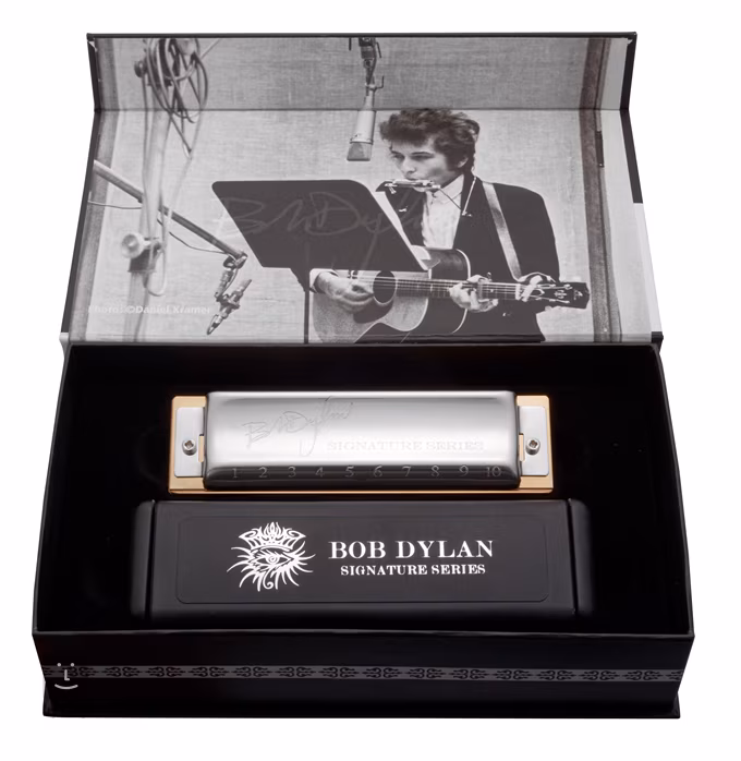 Hohner Bob Dylan Signature Series C / in magnetic cardboard box - Harmonica Signature