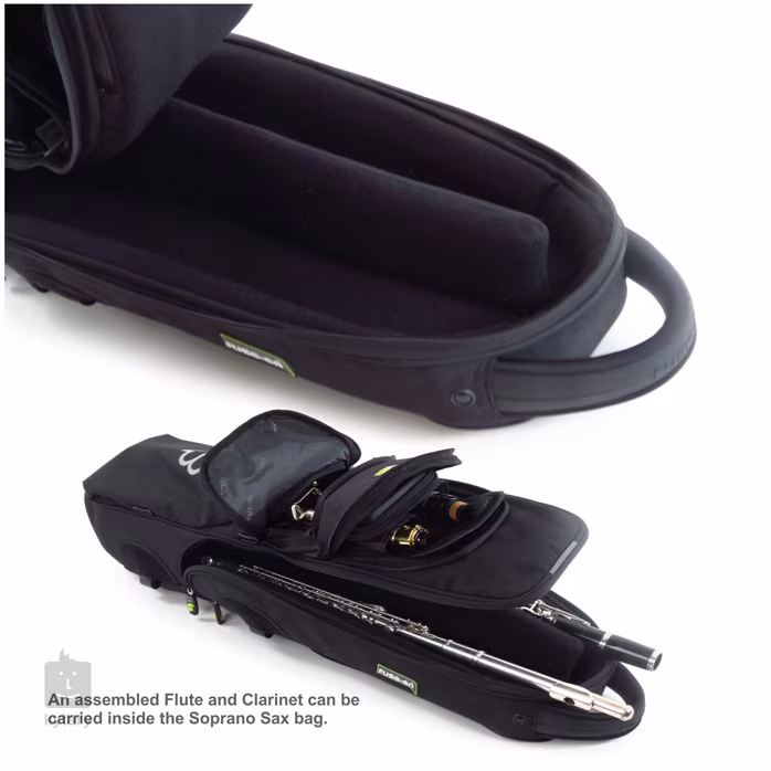 Fusion Urban Soprano/Clarinet/Flute Black - Housse pour saxophone soprano