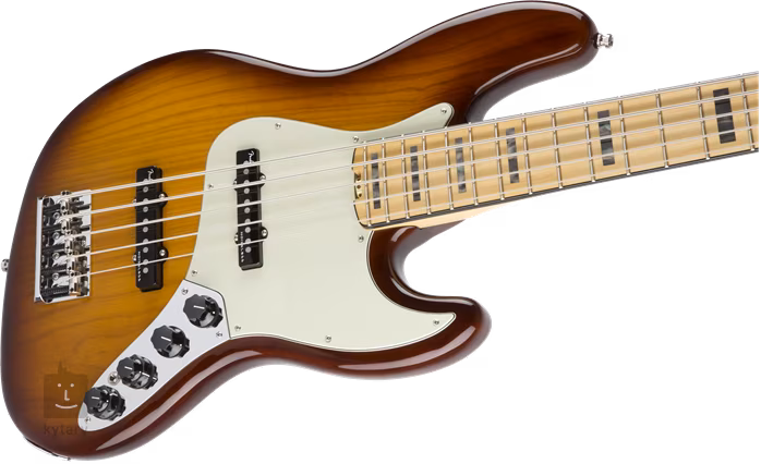 Fender American Elite Jazz Bass V ASH MN TBS - Basse électrique