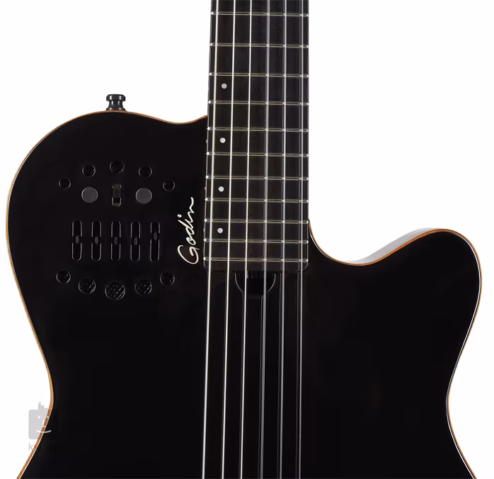 Godin Multiac ACS-SA Nylon Black Pearl HG - Guitare électroacoustique midi