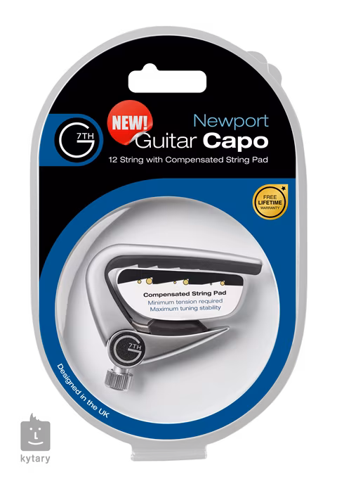 G7th Newport 12-String Silver - Capodastre 