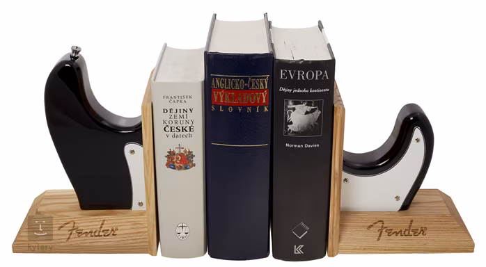 Fender Strat Body Bookends Black - Cadeau