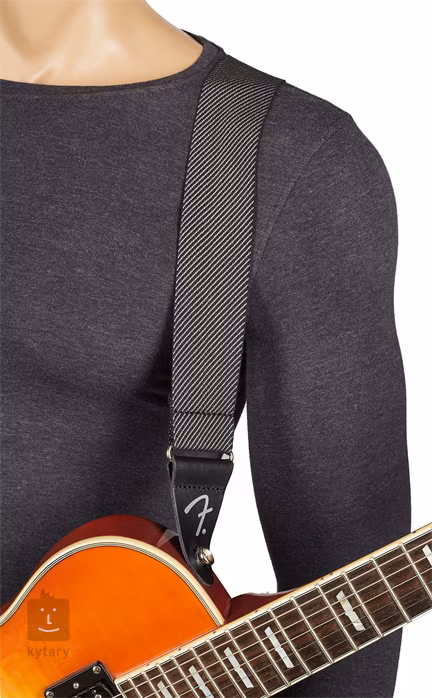 Fender Strap Modern Tweed White Black - Sangle de guitare