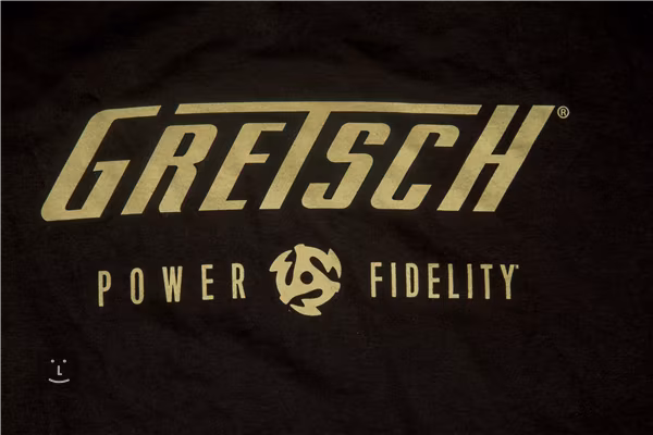 Gretsch Power & Fidelity Logo T-Shirt Black S - T-shirt