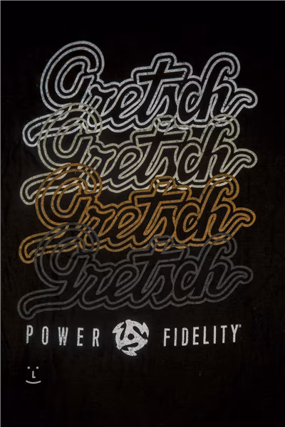 Gretsch Script Logo T-Shirt Black M - T-shirt