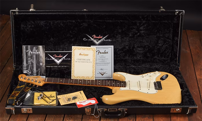 Fender Custom Shop 2008 Custom Shop Classic Stratocaster Trans Blonde - Guitare électrique