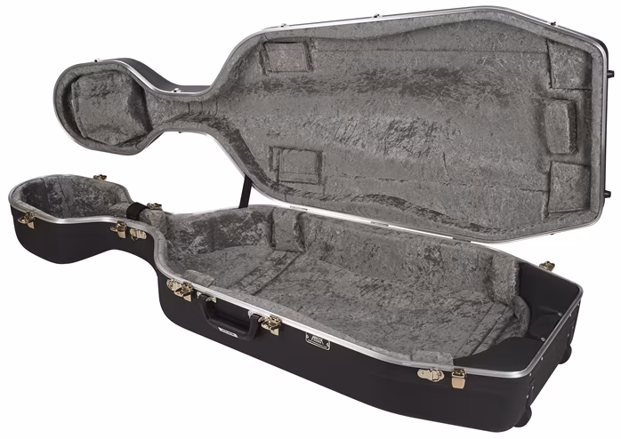 Hiscox Standard Cello Case With Wheels & Pull Handle - Black/Silver - Housse rigide pour violoncelle