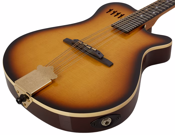 Godin A8 Cognac Burst HG - Mandoline électroacoustique