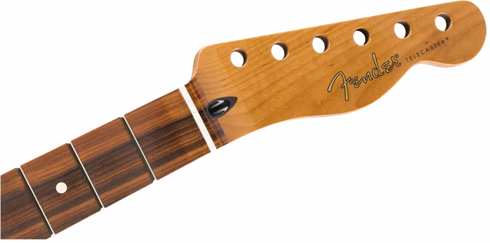 Fender Roasted Maple Telecaster Neck, 22 Jumbo Frets, 12", Pau Ferro, Flat Oval Shape - Manche de guitare