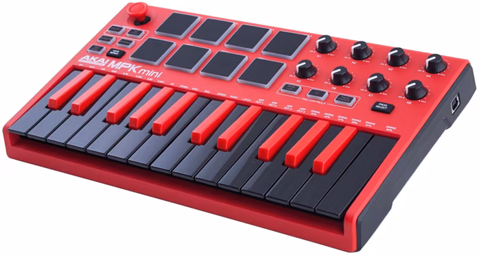 Akai MPK mini MK2 Red Limited edition (utilisé) - USB/MIDI keyboard