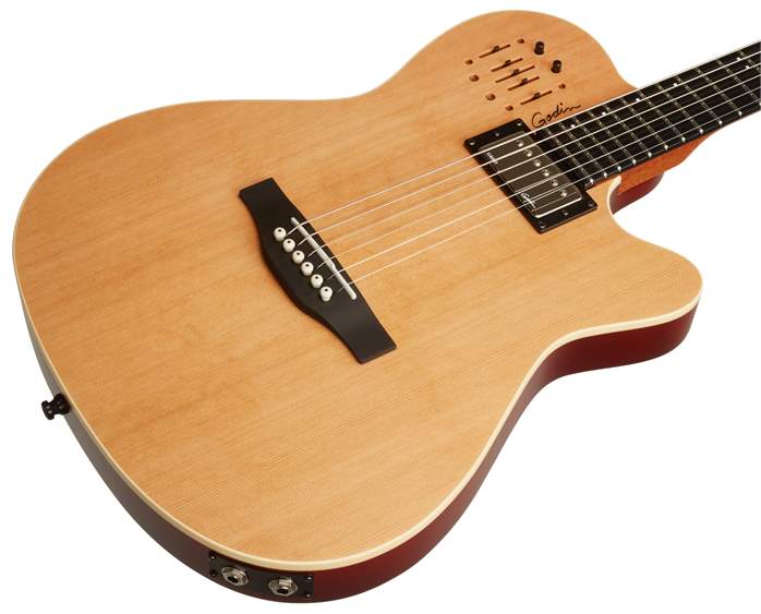 Godin A6 Ultra Natural SG - Guitare électroacoustique hybride