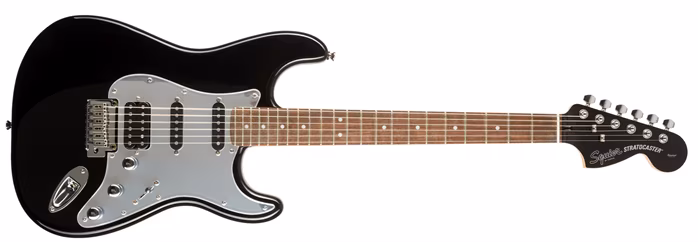 Fender Squier Standard Stratocaster HSS LRL Black and Chrome - Guitare électrique