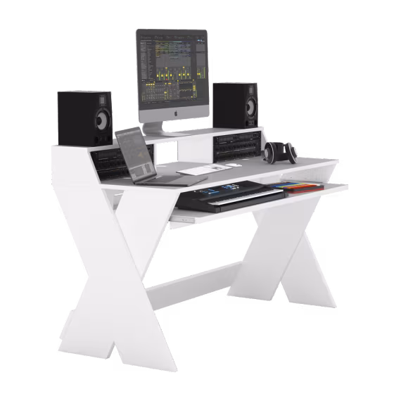Glorious Sound Desk Pro White - Bureau d'atelier