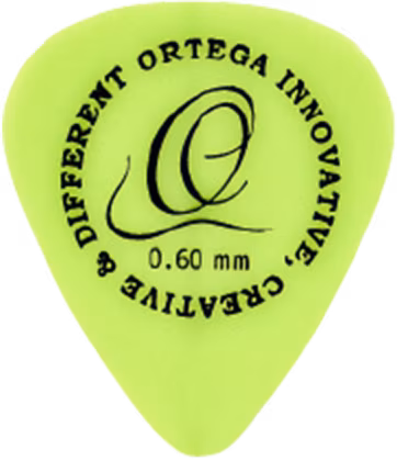 Ortega OGPST12-060 S-Tech Delrin Picks 0.60 mm Green - Médiators