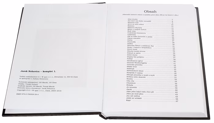 KN Jarek Nohavica - komplet 1 - Le recueil de chansons