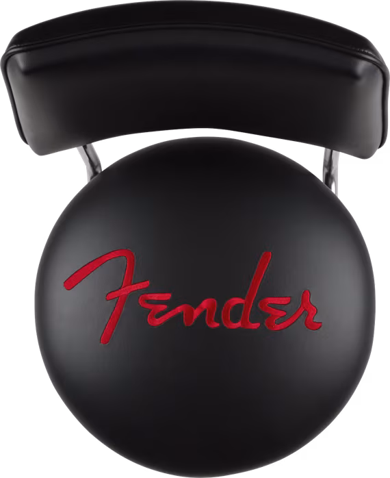 Fender 34" Barstool Vegan Leather With Backrest - Tabouret de bar