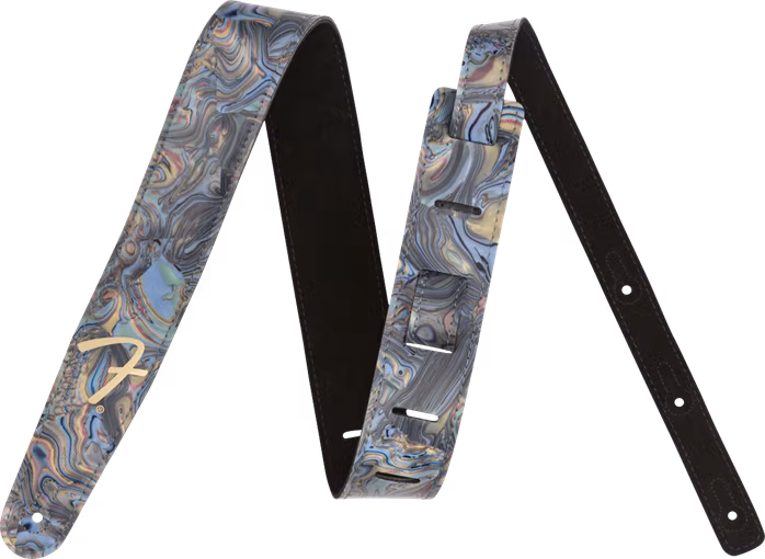 Fender Celluloid Strap Abalone - Sangle de guitare