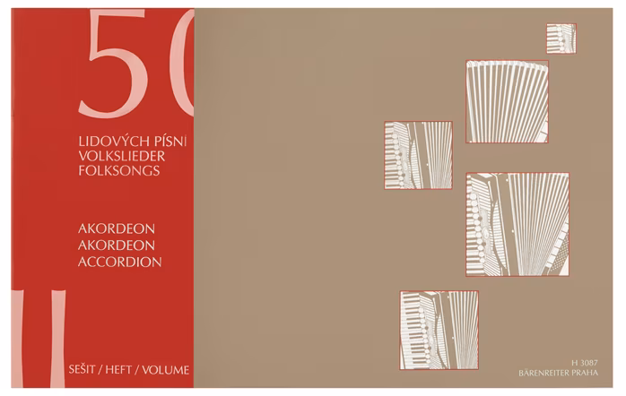 KN 50 lidových písní II - École d’accordéon