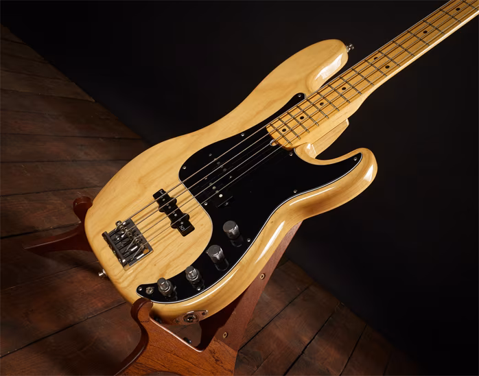 Fender 2015 American Deluxe Precision Bass Natural - Basse électrique