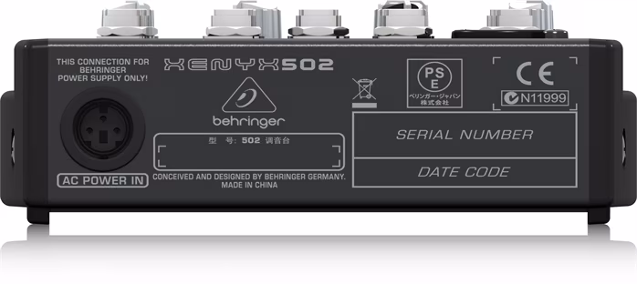 Behringer Xenyx 502 - Console de mixage analogique