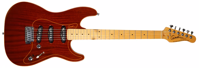 Godin 2013 Passion RG3 Trans Red Flame - Guitare électrique
