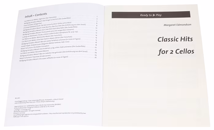 MS Classic Hits for 2 Cellos - Partition pour violoncelle