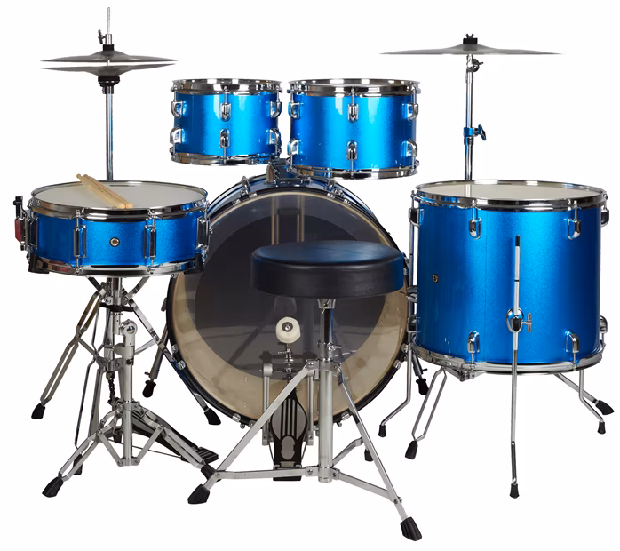 Tornado Rock Set Blue Candy Paper - Ensemble a percussion avec cymbales