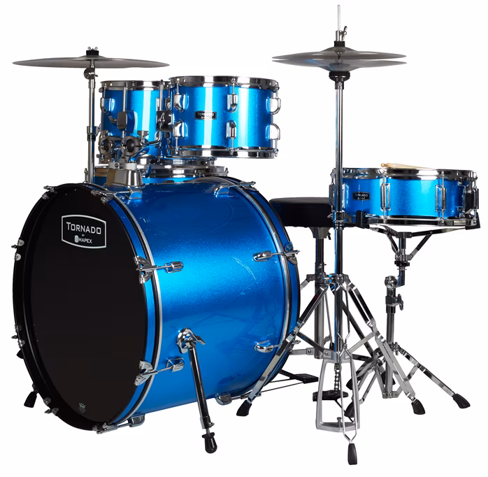 Tornado Studio Set Blue Candy Paper - Ensemble a percussion avec cymbales