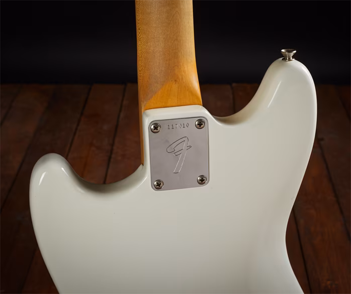 Fender 1965 Mustang Olympic White Refinish - Guitare électrique