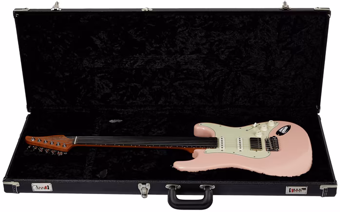 Suhr Mateus Asato Signature Antique Shell Pink HSS - Guitare électrique