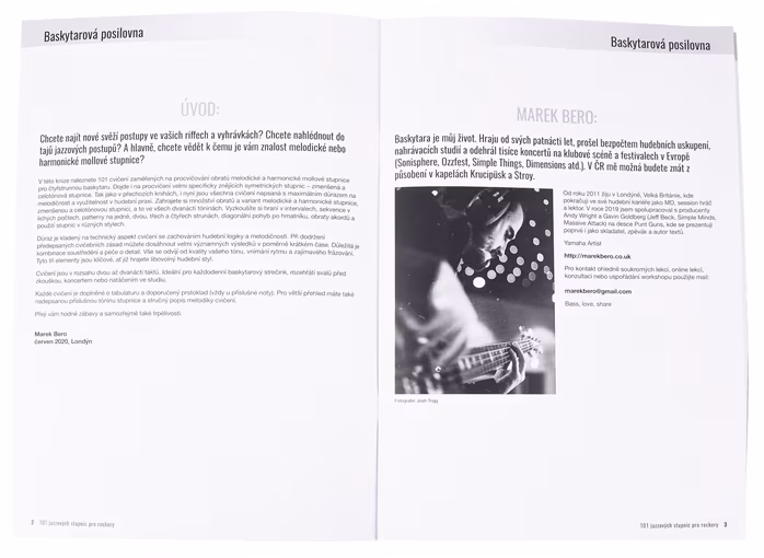 Baskytarová posilovna 101 jazzových stupnic pro rockery - École de basse