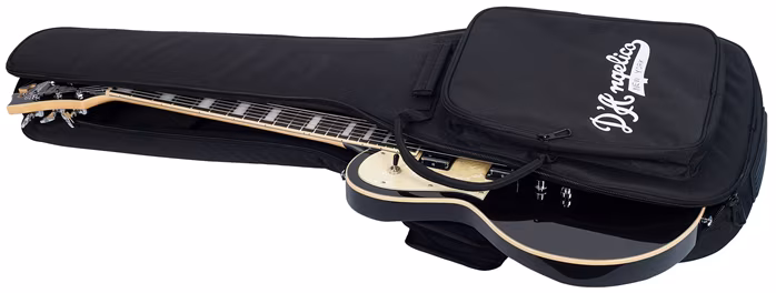 D'Angelico Single Cutaway Solid Body Black Flake - Guitare électrique