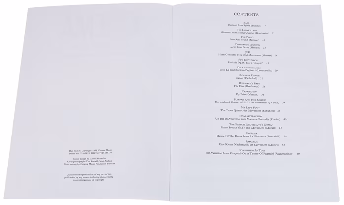 MS Cinema Classics Arranged For Intermediate Piano Solo - Partitions pour piano