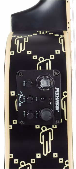 Fender Billie Eilish Ukulele WN BLK - Ukulélé électroacoustique