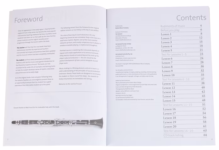 MS A New Tune a Day: Clarinet - Book 1 - École de clarinette